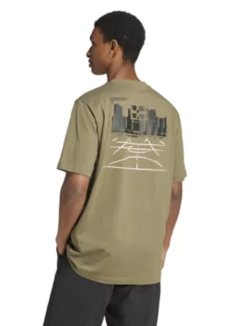 Big & Tall Photo Court Graphic T-Shirt