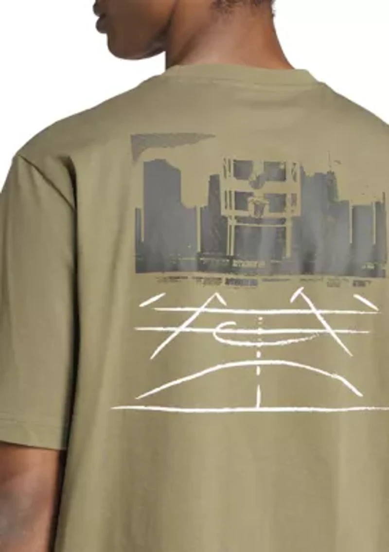 Big & Tall Photo Court Graphic T-Shirt