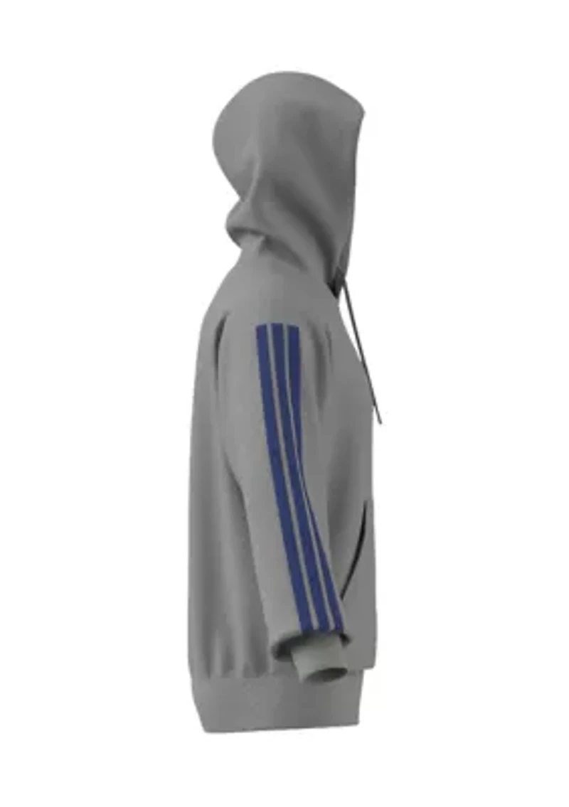 3 Stripe Fleece Hoodie