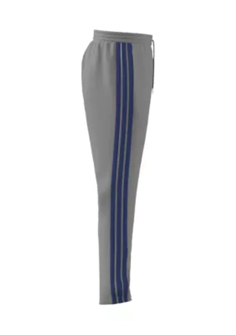 Essentials 3 Stripe Open Bottom Fleece Pants