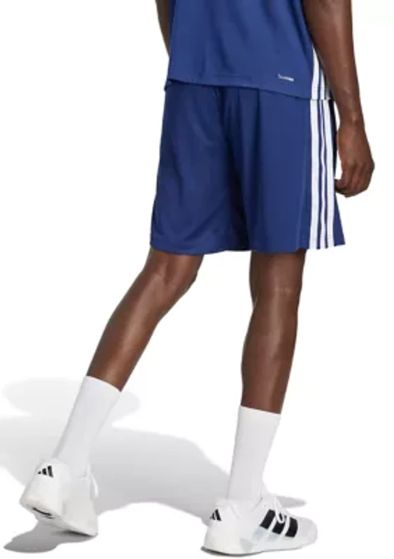 Workout Essentials Base 3-Stripes Pique 9" Shorts