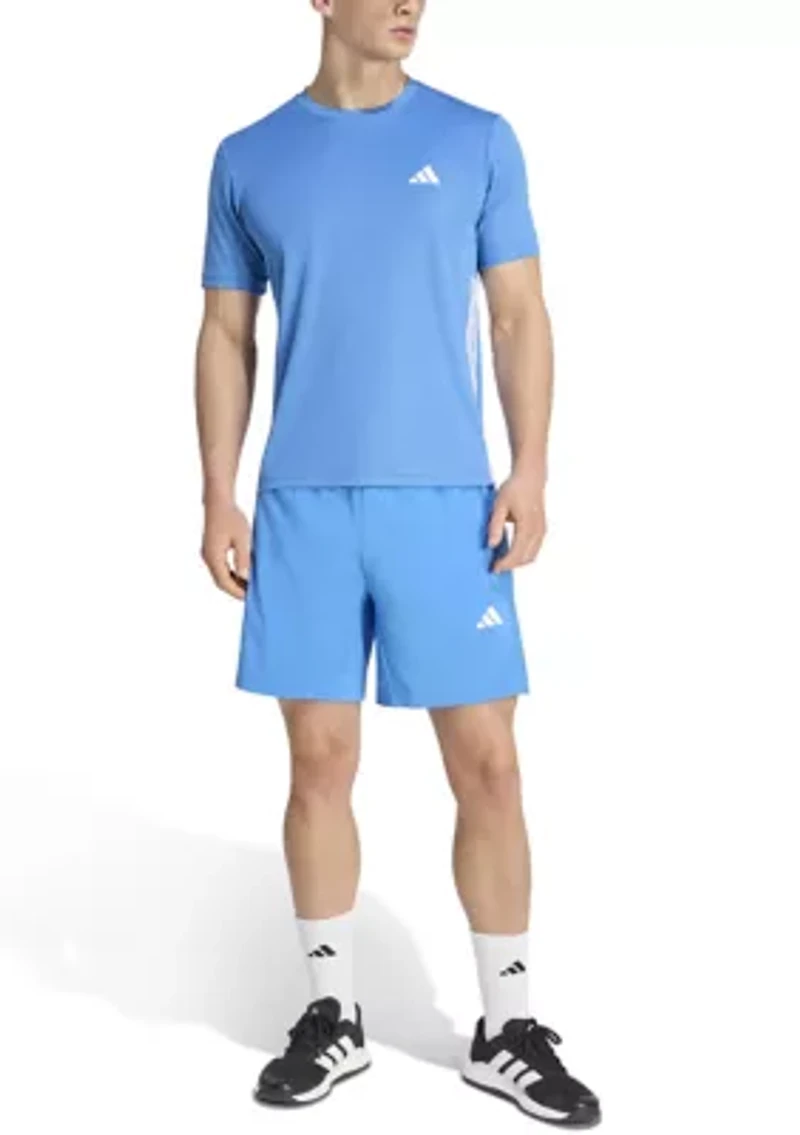 Men's Workout Essentials Base 3-Stripes T-Shirt