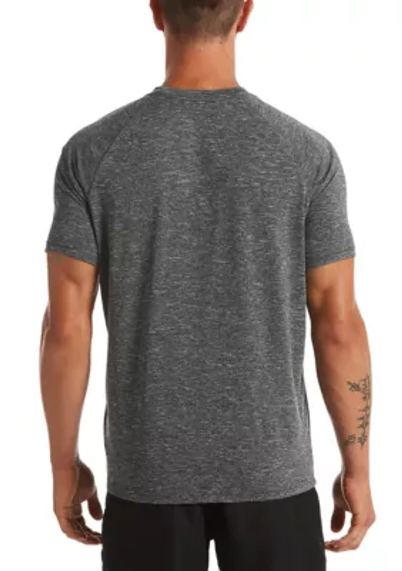 Heather Short Sleeve Hydroguard Swim T-Shirt