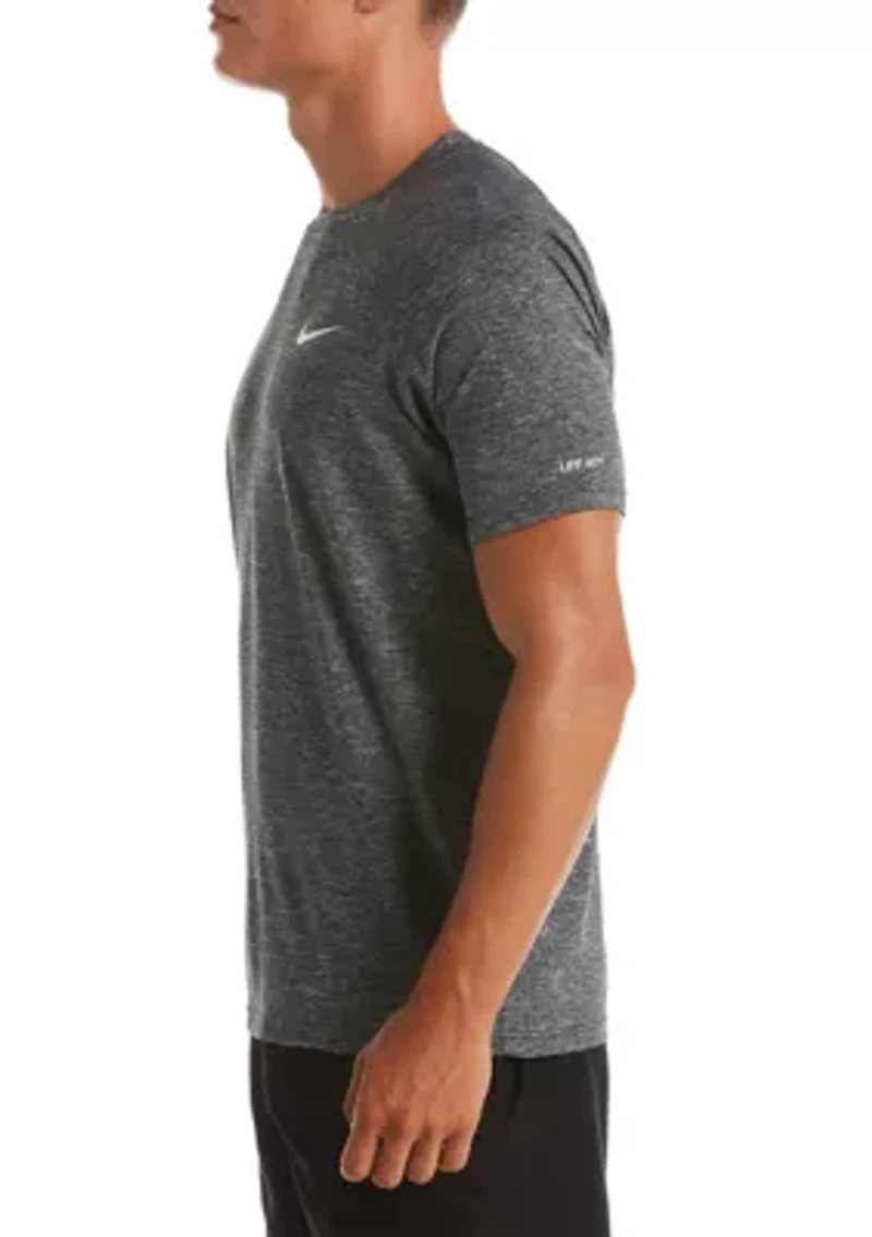 Heather Short Sleeve Hydroguard Swim T-Shirt
