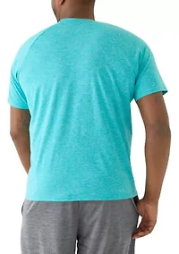 Big & Tall Short Sleeve Solid Hydro Heather T-Shirt