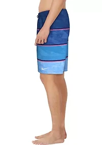 Wave Stripe 9" Volley Shorts