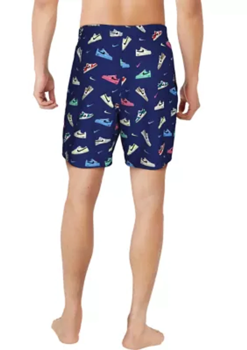 Multi Print 7" Volley Shorts