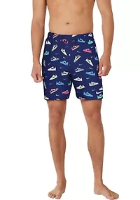 Multi Print 7" Volley Shorts