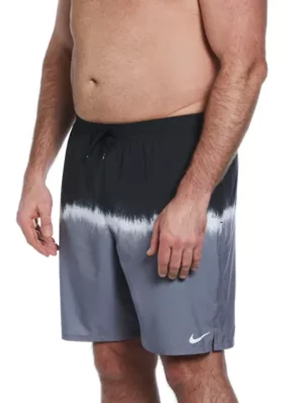 Big & Tall Ocean Merge 9" Volley Swim Shorts