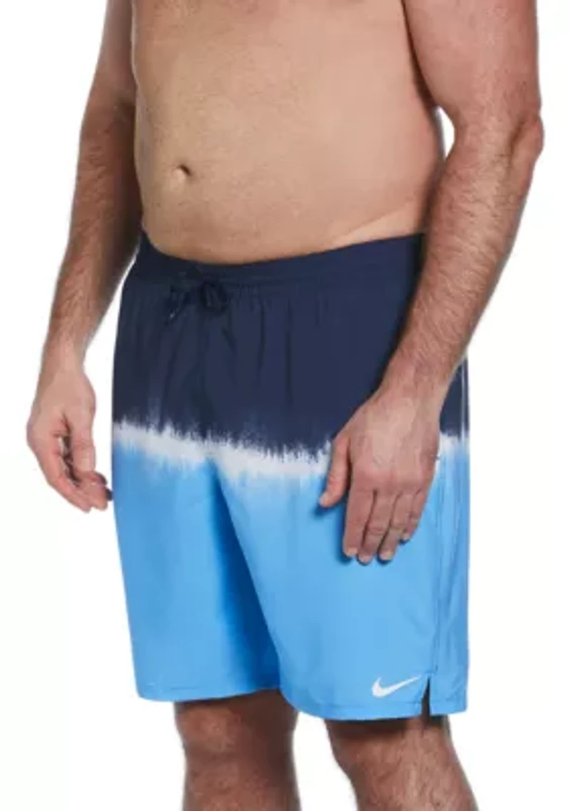 Big & Tall Ocean Merge 9" Volley Swim Shorts