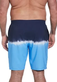 Big & Tall Ocean Merge 9" Volley Swim Shorts