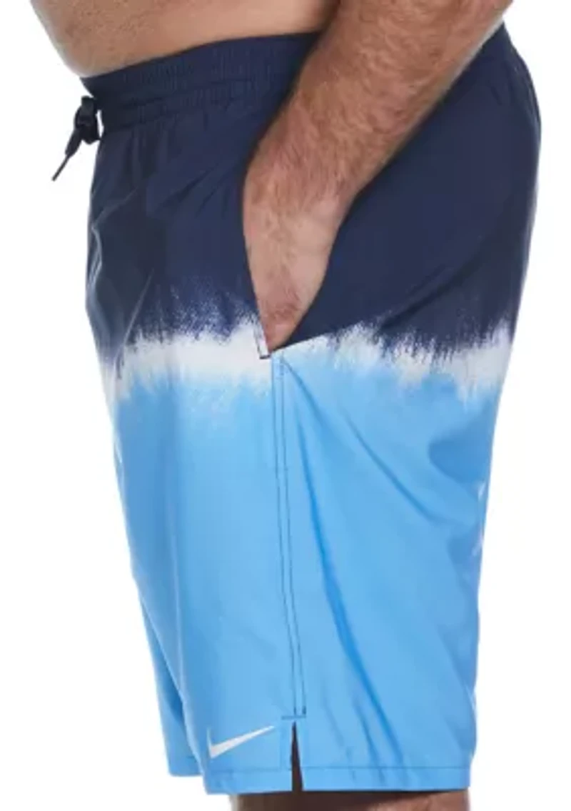 Big & Tall Ocean Merge 9" Volley Swim Shorts