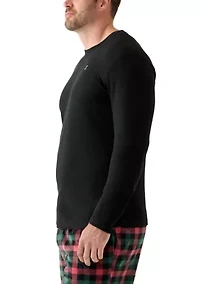 Big & Tall Waffle Long Sleeve Sleep Shirt