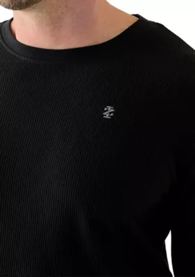 Big & Tall Waffle Long Sleeve Sleep Shirt