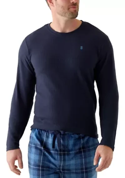 Big & Tall Waffle Long Sleeve Sleep Shirt