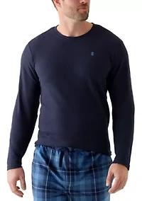 Big & Tall Waffle Long Sleeve Sleep Shirt