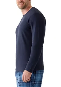 Big & Tall Waffle Long Sleeve Sleep Shirt