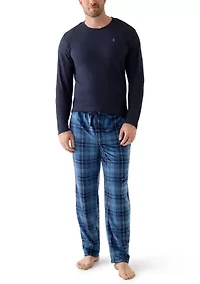 Big & Tall Waffle Long Sleeve Sleep Shirt