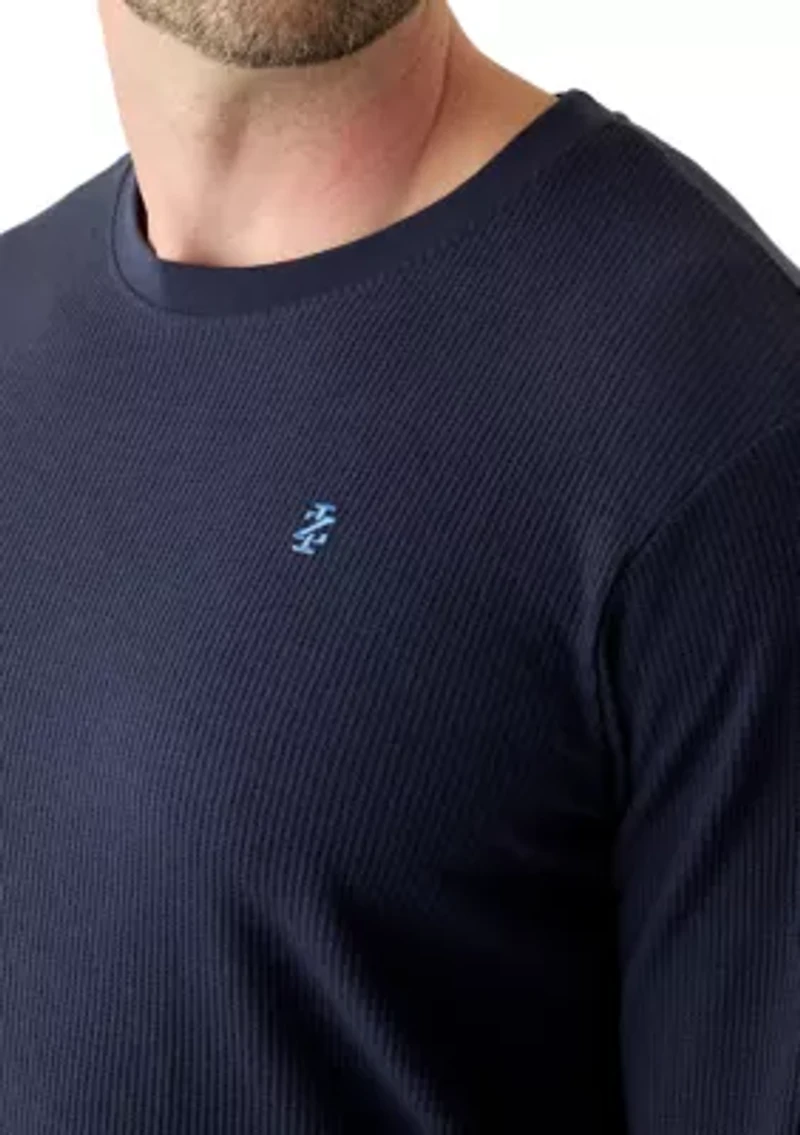 Big & Tall Waffle Long Sleeve Sleep Shirt