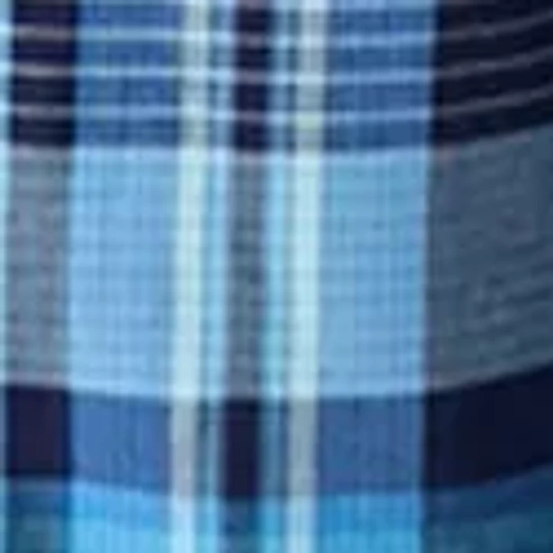 Blue Plaid Woven Pajama Pants