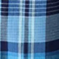 Blue Plaid Woven Pajama Pants