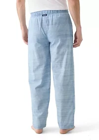 Yarn Dyed Woven Slub Poplin Pajama Pants