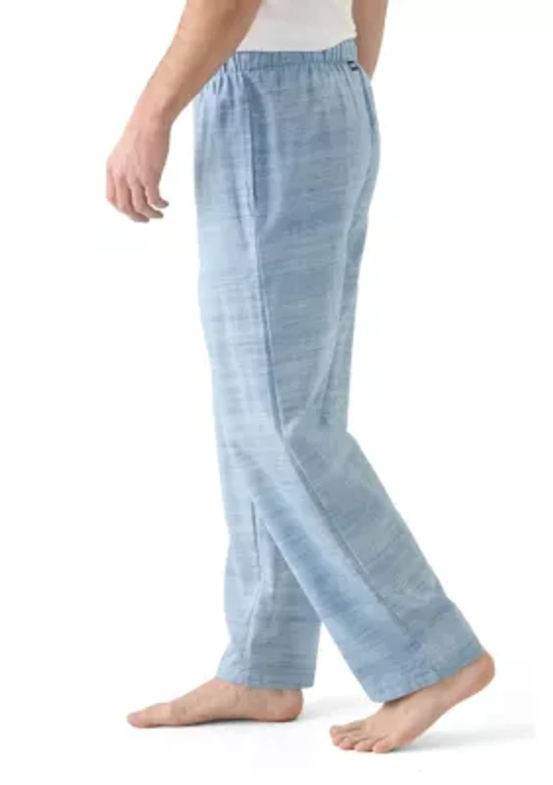 Yarn Dyed Woven Slub Poplin Pajama Pants