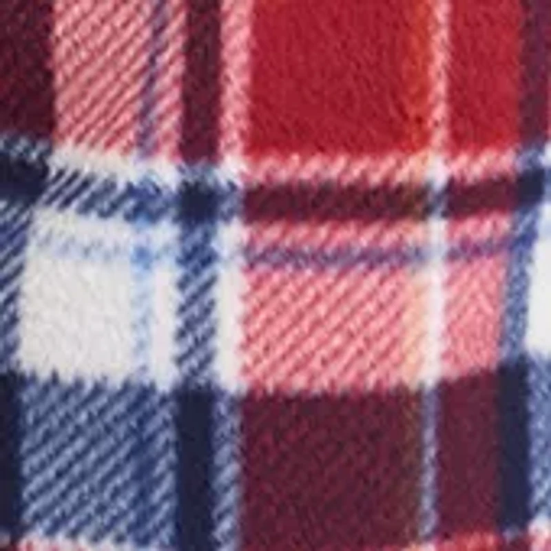 Plaid Printed Fleece Pants