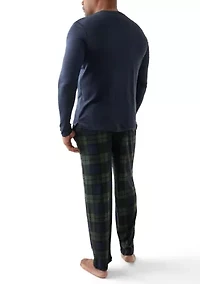 Big & Tall Sweater Knit Sleep Set