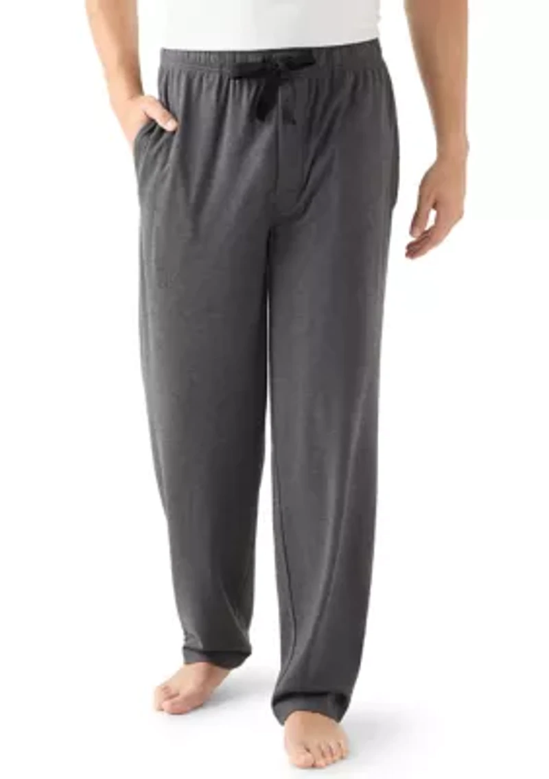 Men's Brushed Heather Knit Twill Sleep Pants