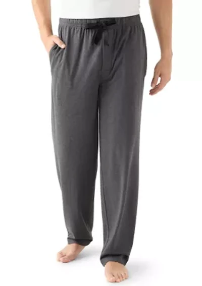 Men's Brushed Heather Knit Twill Sleep Pants