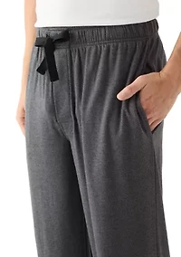 Men's Brushed Heather Knit Twill Sleep Pants