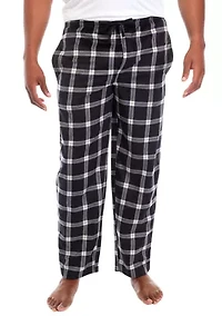 Big & Tall Plaid Silky Fleece Pants