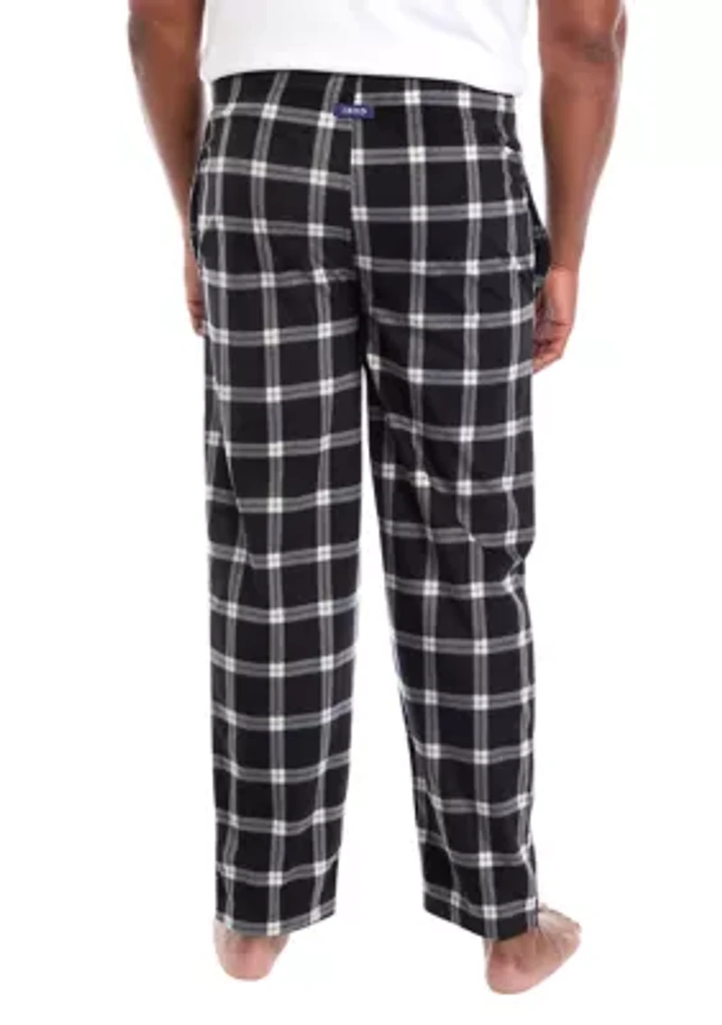 Big & Tall Plaid Silky Fleece Pants
