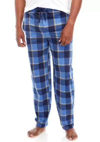 Big & Tall Plaid Fleece Pajama Pants
