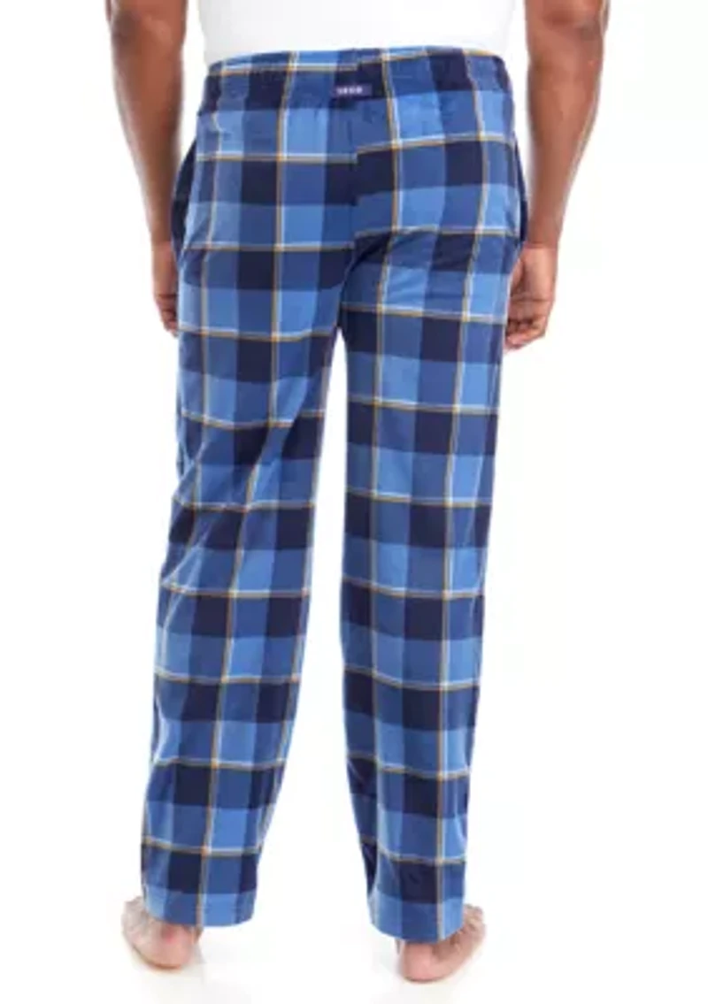 Big & Tall Plaid Fleece Pajama Pants