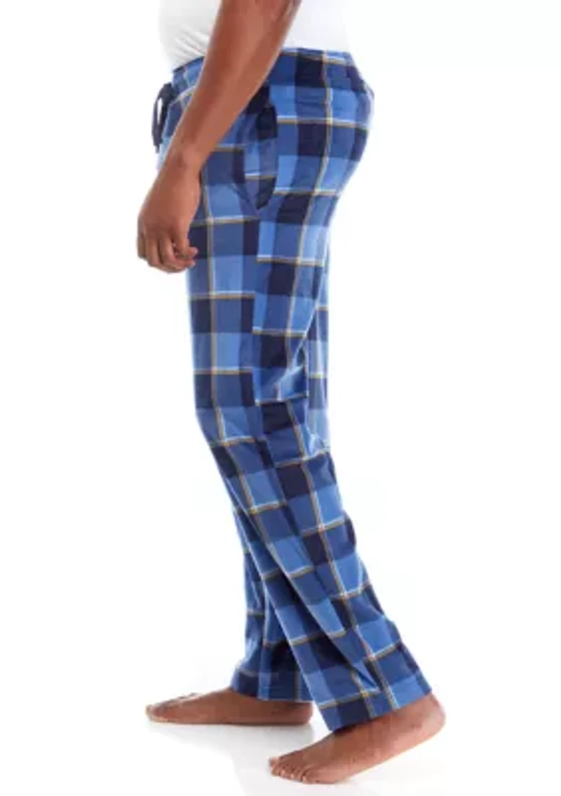 Big & Tall Plaid Fleece Pajama Pants