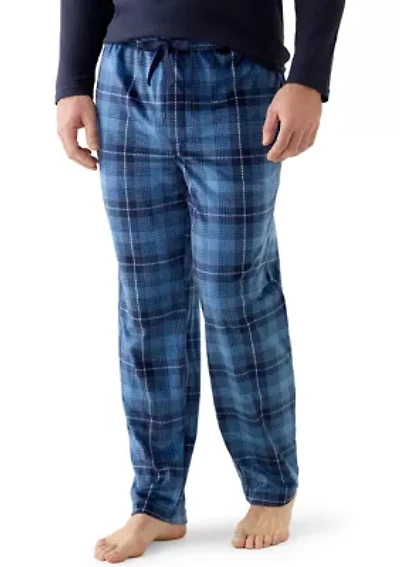 Big & Tall Sueded Fleece Printed Sleep Pants