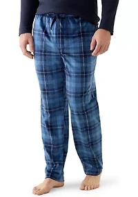 Big & Tall Sueded Fleece Printed Sleep Pants