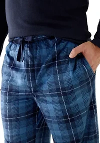 Big & Tall Sueded Fleece Printed Sleep Pants