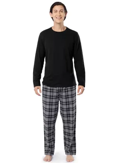 Big & Tall Plaid Pajama Set