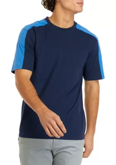 Short Sleeve Color Block Pajama T-Shirt