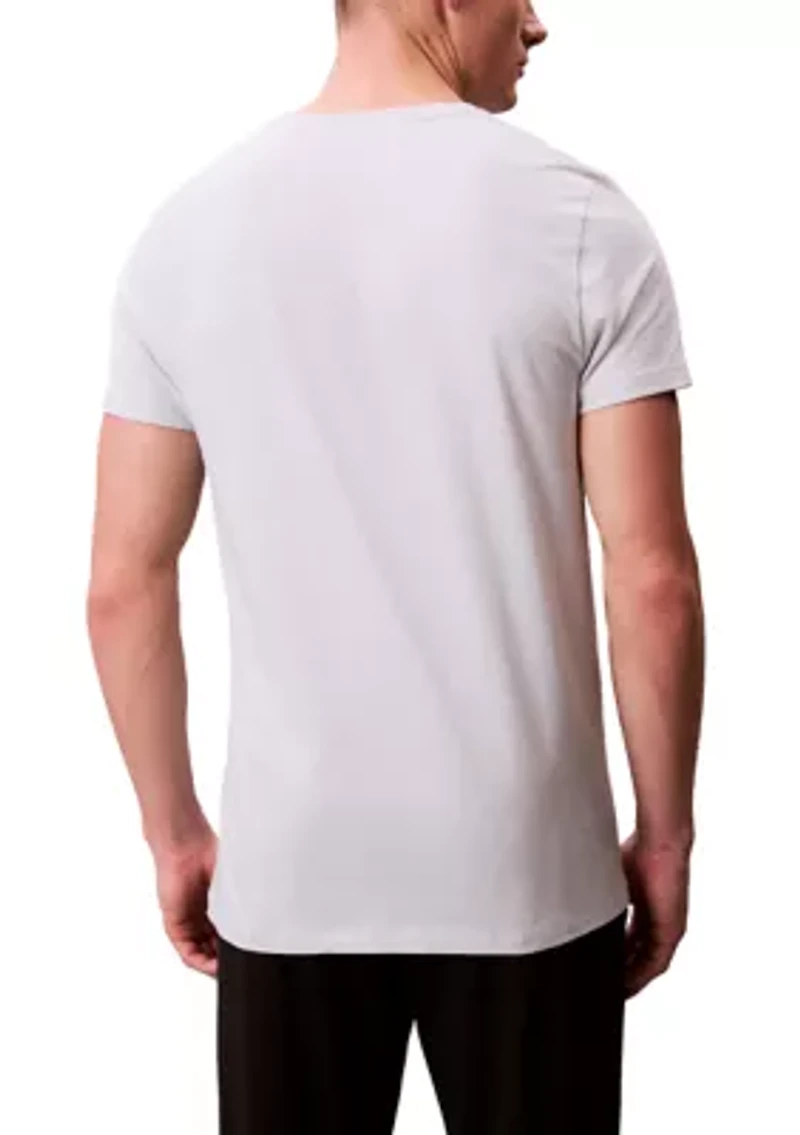 Short Sleeve Crew Neck Undershirt - 3 Pack