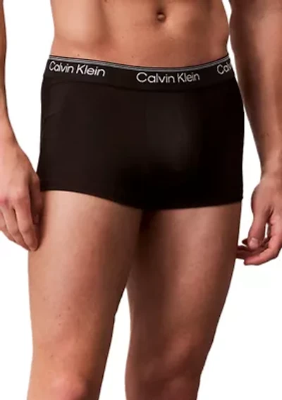 Microfiber Stretch 3-Pack Low Rise Trunks