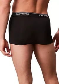 Microfiber Stretch 3-Pack Low Rise Trunks