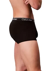 Microfiber Stretch 3-Pack Low Rise Trunks