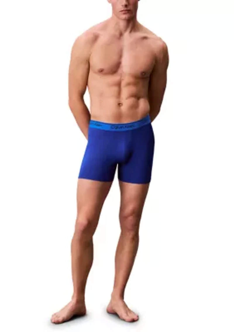 Microfiber Stretch 3-Pack Boxer Briefs