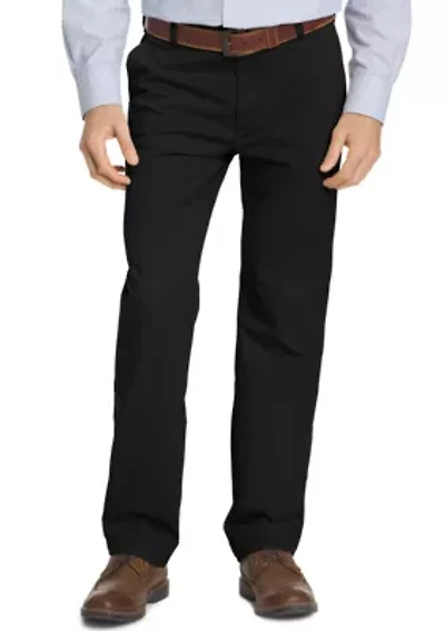 Performance Stretch Chino Straight Fit Flat Front Pants