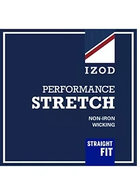 Performance Stretch Chino Straight Fit Flat Front Pants