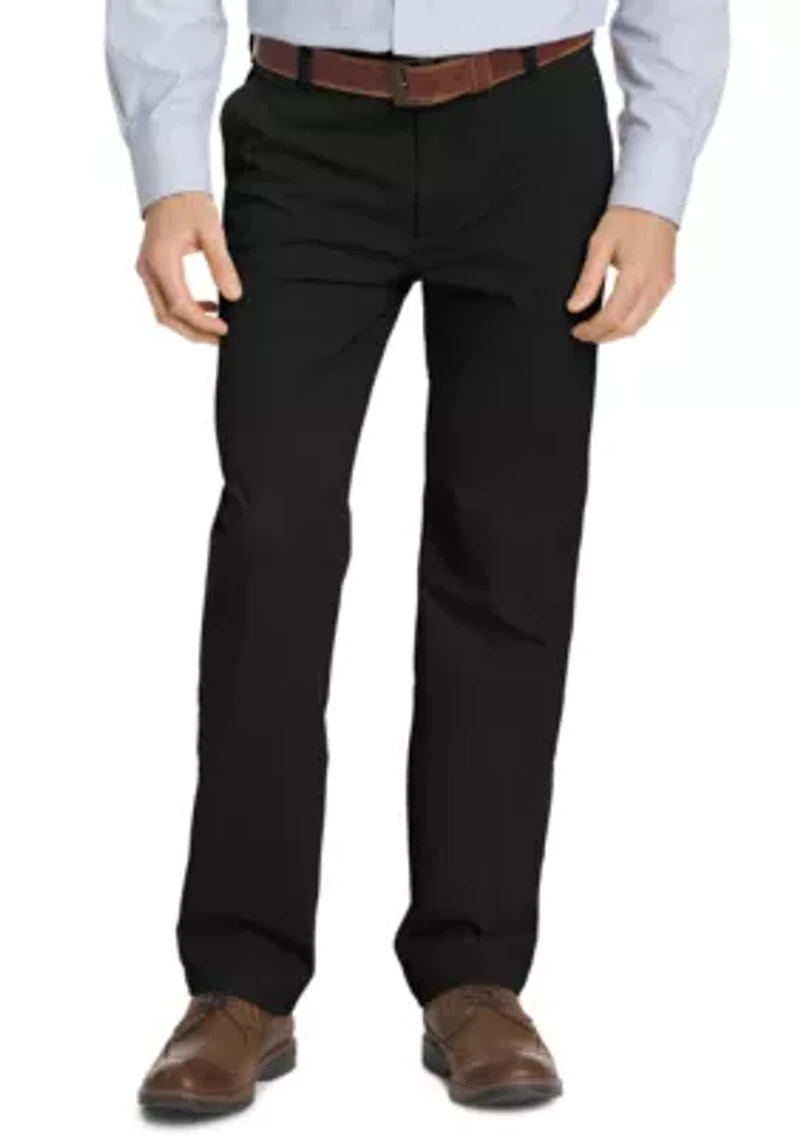 Performance Stretch Classic Fit Flat Front Pants